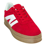 tenis para mujer lob footwear pu suede rojo 57005007