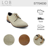 Vestir Para Hombre Lob Footwear Textil Beige 57704030