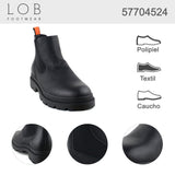 Botin Para Hombre Lob Footwear Pu Negro 57704524