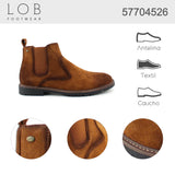 botin para hombre lob footwear pu suede cafe 57704526