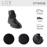 Botin Para Hombre Lob Footwear Pu Negro 57704538