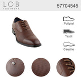 Vestir Para Hombre Lob Footwear Pu Café 57704545