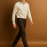 ZAPATO DE VESTIR CAFÉ PARA HOMBRE DE PIEL SINTETICA