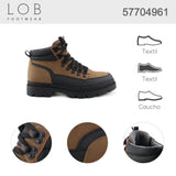 botin para hombre lob footwear pu cafe 57704961