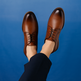 ZAPATO DE VESTIR CAFÉ PARA HOMBRE DE PIEL SINTETICA LOB FOOTWEAR 57804511