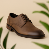 ZAPATO DE VESTIR CAFÉ PARA HOMBRE DE PIEL SINTETICA LOB FOOTWEAR 57804513