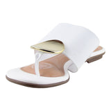 Sandalia Piso Para Mujer Lob Footwear Napa Turim Blanco 86804723