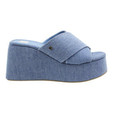 Sandalia Cuña Para Mujer Lob Footwear Oggi Azul 83404498