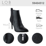 Botin Para Mujer Lob Footwear Pu Negro 59404512