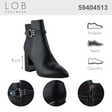 Botin Para Mujer Lob Footwear Pu Negro 59404513