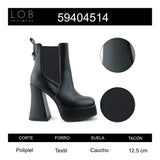 Botin Para Mujer Lob Footwear Pu Negro 59404514