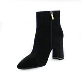 BOTIN NEGRO PARA MUJER DE SUEDE LOB FOOTWEAR 59404520