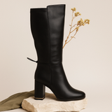 BOTA NEGRA PARA MUJER DE PIEL SINTETICA LOB FOOTWEAR 59404522