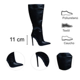 BOTA NEGRA PARA MUJER DE PIEL SINTETICA LOB FOOTWEAR 59404523