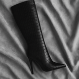 BOTA NEGRA PARA MUJER DE PIEL SINTETICA LOB FOOTWEAR 59404523