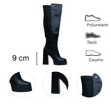 BOTA NEGRA PARA MUJER DE PIEL SINTETICA LOB FOOTWEAR 59404524