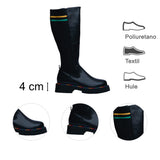 BOTA NEGRA PARA MUJER DE PIEL SINTETICA LOB FOOTWEAR 59404985