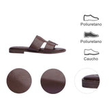 sandalia piso para mujer lob footwear pu cafe 59705010