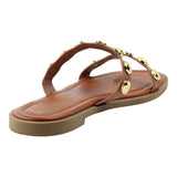 Sandalia Piso Para Mujer Lob Footwear Pu Café 92804103