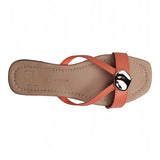 SANDALIA PISO PARA MUJER LOB FOOTWEAR NARANJA 63806011