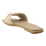 Sandalia Piso Para Mujer Lob Footwear Rafia Beige 91904059