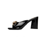 SANDALIA TACÓN PARA MUJER LOB FOOTWEAR NEGRO 67202957