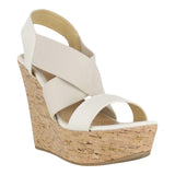 Sandalia Cuña Para Mujer Lob Footwear Resorte Beige 67204709