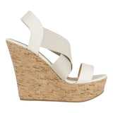 Sandalia Cuña Para Mujer Lob Footwear Resorte Beige 67204709