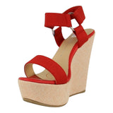 sandalia cuna para mujer lob footwear resorte rojo 67204710