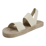 Sandalia Piso Para Mujer Lob Footwear Resorte Beige 63804972