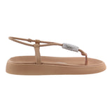 Sandalia Piso Para Mujer Lob Footwear Elastico/Napa Turim Beige 86804720