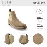 Botin Para Hombre Lob Footwear Gamuza Café 70504957