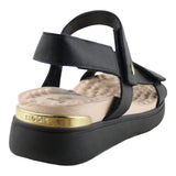 Sandalia Cuña para mujer Lob Footwear Napa Floather Negro 86804737