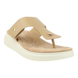 Sandalia Piso Para Mujer Lob Footwear Pu Beige 56204457