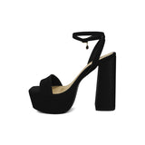 SANDALIA TACÓN PARA MUJER LOB FOOTWEAR NEGRO 73202636