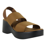 Sandalia Cuña Para Mujer Lob Footwear Lickra Café 73204935