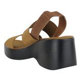 Sandalia Cuña Para Mujer Lob Footwear Lickra Café 73204935