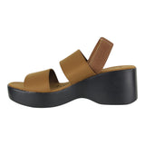 Sandalia Cuña Para Mujer Lob Footwear Lickra Café 73204935