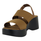 Sandalia Cuña Para Mujer Lob Footwear Lickra Café 73204935