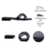 SANDALIA PISO PARA MUJER LOB FOOTWEAR NEGRO 73806037