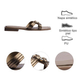 SANDALIA PISO PARA MUJER LOB FOOTWEAR BRONCE 73806038