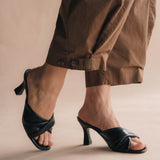 SANDALIA TACÓN PARA MUJER LOB FOOTWEAR NEGRO 73806043