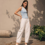 SANDALIA TACÓN PARA MUJER LOB FOOTWEAR BLANCO 73806044
