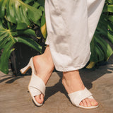 SANDALIA TACÓN PARA MUJER LOB FOOTWEAR BLANCO 73806044