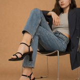 SANDALIA TACÓN PARA MUJER LOB FOOTWEAR NEGRO 73806056
