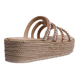 SANDALIA CUÑA PARA MUJER LOB FOOTWEAR ORO ROSA 73806470