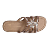 SANDALIA CUÑA PARA MUJER LOB FOOTWEAR ORO ROSA 73806470
