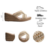 SANDALIA CUÑA PARA MUJER LOB FOOTWEAR BEIGE 73806471