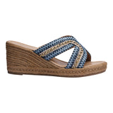 SANDALIA CUÑA PARA MUJER LOB FOOTWEAR AZÚL 73806472