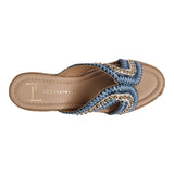SANDALIA CUÑA PARA MUJER LOB FOOTWEAR AZÚL 73806472